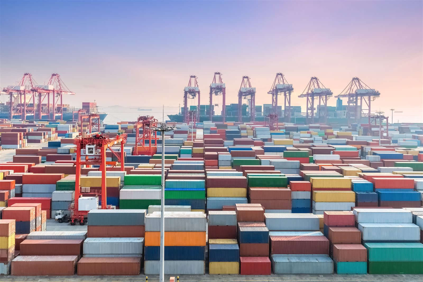 Shanghai container terminal for China to India imports